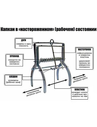 Капкан для кротів та сліпаків