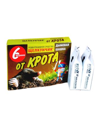 Шашка сірчана від кротів 6 шт
