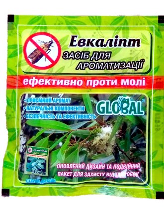 Таблетки від молі Global Евкаліпт, 10шт